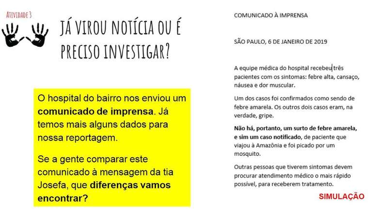 j&aacute; &eacute; not&iacute;cia ou preciso investigar?