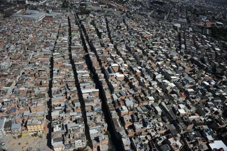 Vista aérea do Complexo da Maré, na zona norte do Rio de Janeiro/RJ