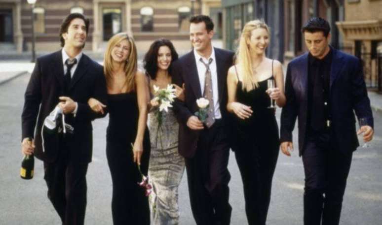 Elenco original de 'Friends'.