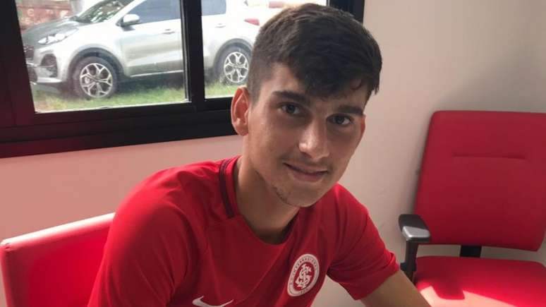 Pedro Ramos chegou ao Internacional no final de 2018 para integrar as categorias sub-20 e sub-23 (Foto: Divulgação)