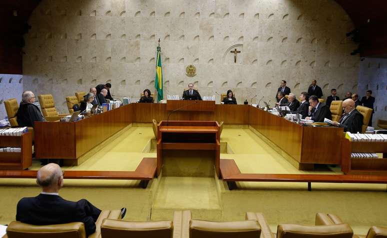 O presidente do Supremo Tribunal Federal (STF), ministro Dias Toffoli, discursa sobre inquérito criminal para apurar fatos relacionados a notícias &#034;falsas, caluniosas, difamantes e injuriantes&#034; que atinjam a honorabilidade dos membros do STF e seus familiares