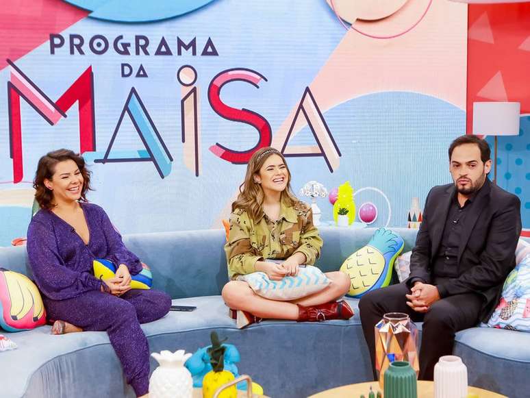 Na estreia, 'Programa da Maisa' recebeu Fernanda Souza e Matheus Ceará.