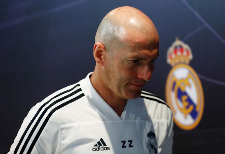 O técnico Zinedine Zidane