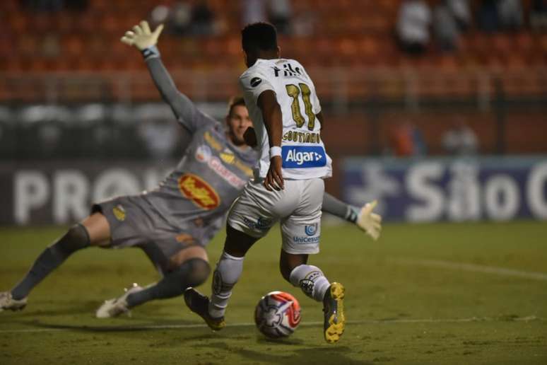 Santos criou muitas chances de gol diante do Novorizontino, mas passou em branco (Foto: Divulgação/Santos)