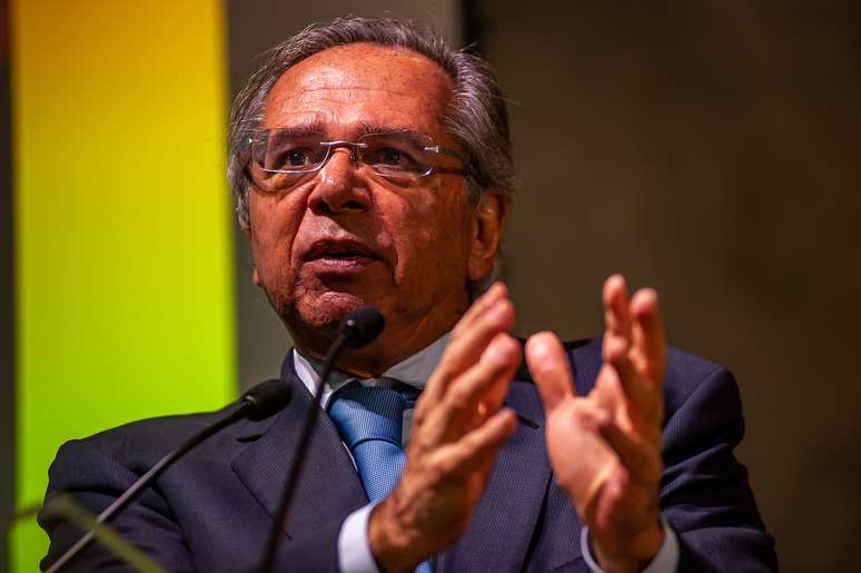 O Ministro da Economia, Paulo Guedes, participa do seminário &#034;A Nova Economia Liberal&#034;, no Centro Cultural FGV, em Botafogo