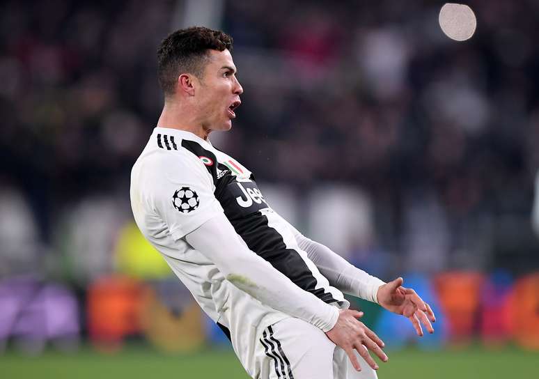 Cristiano Ronaldo comemora gol contra o Atl&eacute;tico de Madri
12/03/2019
REUTERS/Alberto Lingria