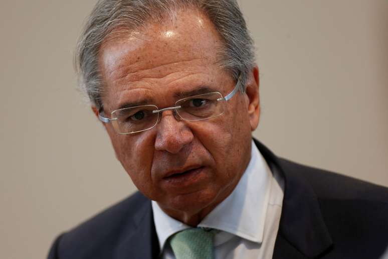 Ministro da Eocnomia, Paulo Guedes, após apresentar proposta de reforma da Previdência. 20/2/2019. REUTERS/Adriano Machado