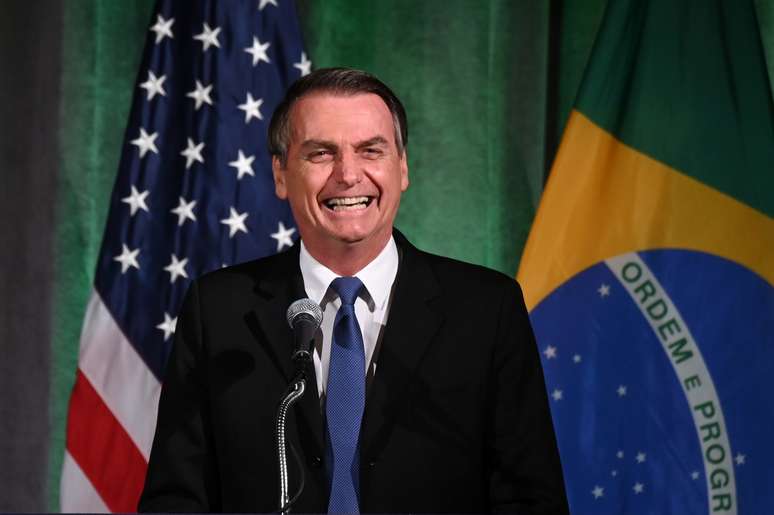 Presidente Jair Bolsonaro participa de evento com empresários em Washington
18/03/2019 REUTERS/Erin Scott