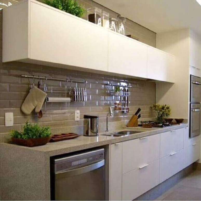 38. O granito branco &eacute; perfeito para decora&ccedil;&atilde;o de ambientes em tons neutros &ndash; Foto: Homelux