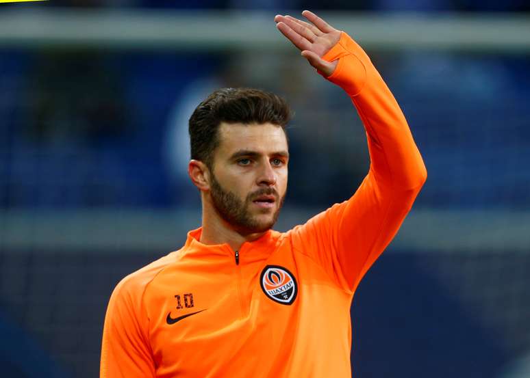 Júnior Moraes durante partida do Shakthar Donetsk contra o Hoffenheim pela Liga dos Campeões
27/11/2018 REUTERS/Ralph Orlowski