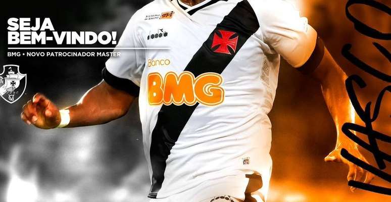 Vasco anuncia o BMG como novo patrocinador master.
