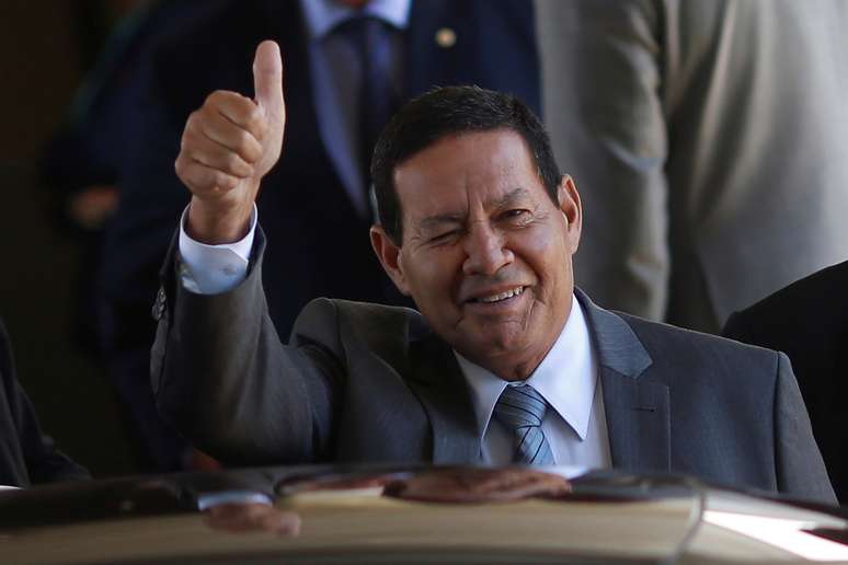 Vice-presidente Hamilton Mourão em Brasília
24/01/2019 REUTERS/Adriano Machado