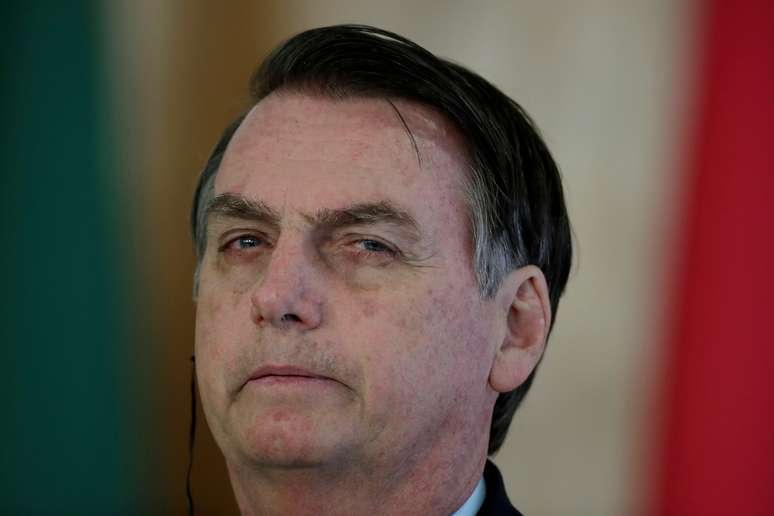 Presidente Jair Bolsonaro durante reunião no Palácio do Planalto
12/03/2019 REUTERS/Ueslei Marcelino