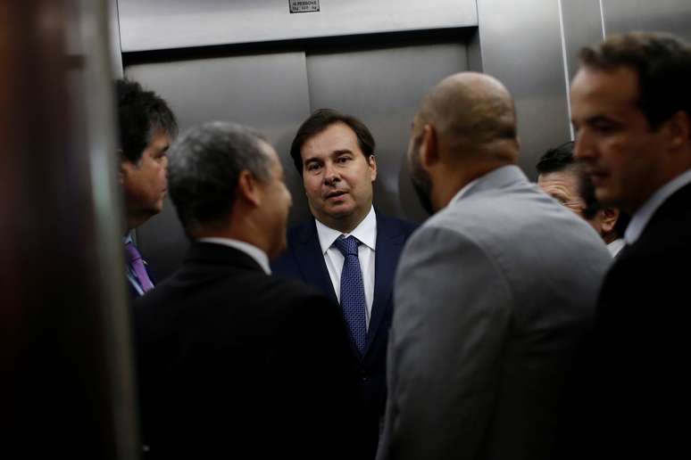 Presidente da Câmara dos Deputados, Rodrigo Maia, antes de reunião no Congresso Nacional
20/03/2019 REUTERS/Adriano Machado