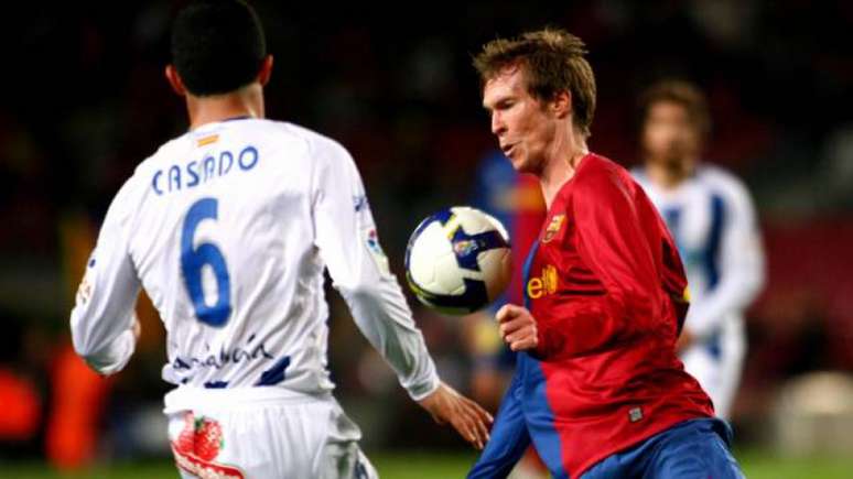 Hleb atuou pelo Barcelona na temporada 2008/09 e conquistou a tríplice coroa na Espanha (Barcelona)