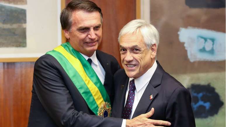 Bolsonaro chega ao país na tarde desta quinta e se reúne com o presidente chileno, Sebastián Piñera, no sábado