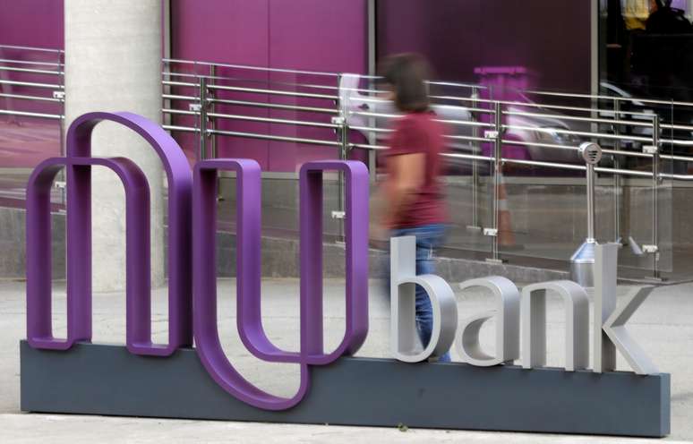Logo do NuBank na sede da empresa em São Paulo
19/06/2018 REUTERS/Paulo Whitaker