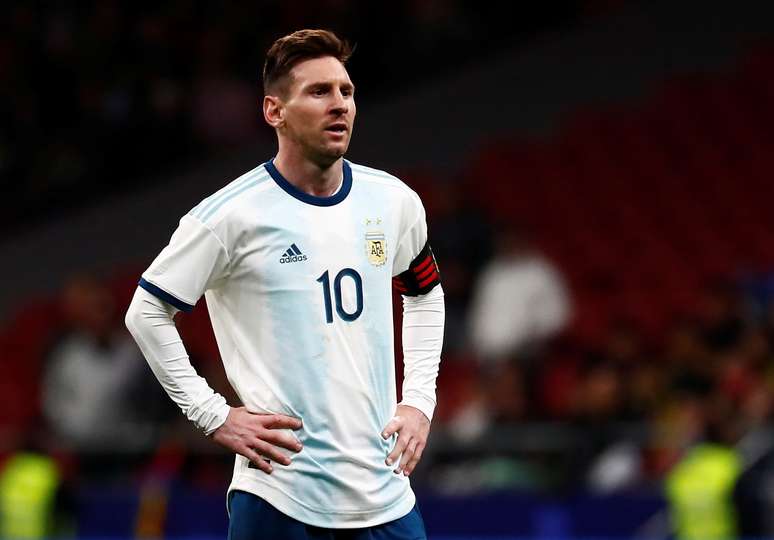 Messi no amistoso da Argentina contra a Venezuela