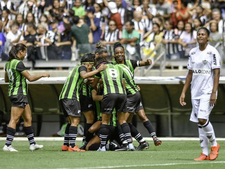 O time americano fez 3 a 0 na equipe alvinegra, que foi formado nesta temporada- Mourão Panda/América-MG