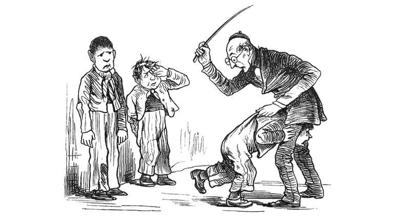 O tipo mais comum de castigo &eacute; a aplica&ccedil;&atilde;o de golpes de palmat&oacute;ria nas n&aacute;degas