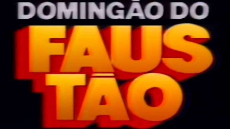 Primeiro logotipo do 'Doming&atilde;o do Faust&atilde;o'.