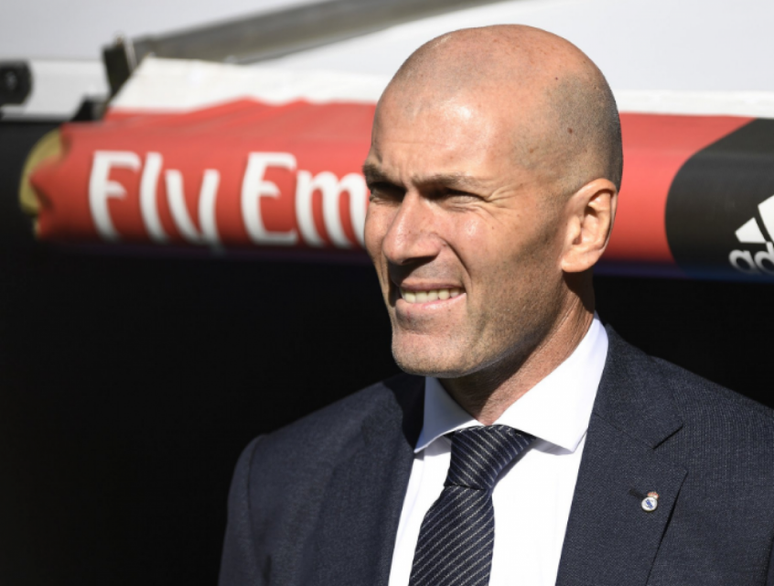 Zidane já conquistou três Champions League no comando do Real Madrid (Divulgação Twitter)