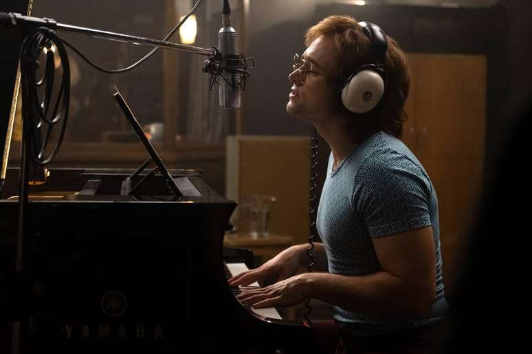 Taron Egerton como Elton John em 'Rocketman', que estreia em 2019. 