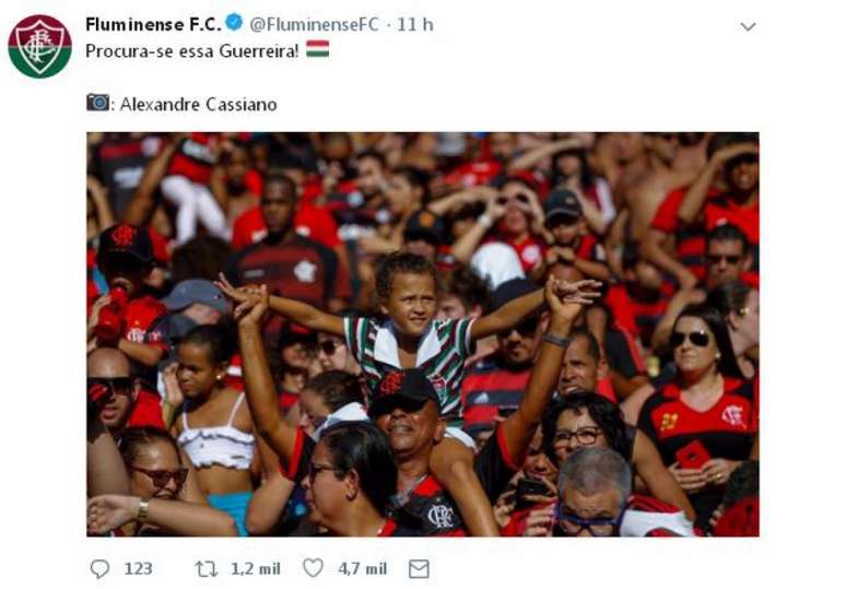 Laís viralizou nas redes sociais em primeiro jogo no Maracanã(Foto: Reprodução/Twitter e Alexandre Cassiano)