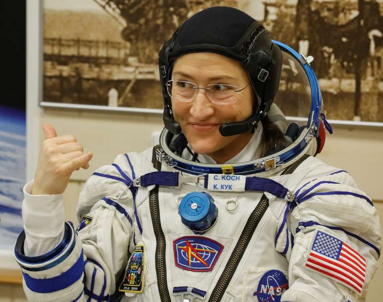 Tripulante da Estação Espacial Internacional Christina Koch
14/03/2019
REUTERS/Shamil Zhumatov