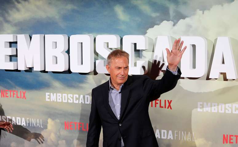 O ator Kevin Costner durante turn&ecirc; para promover seu novo filme "Estrada Sem Lei" em Madri, na Espanha
25/03/2019
REUTERS/Sergio Perez 