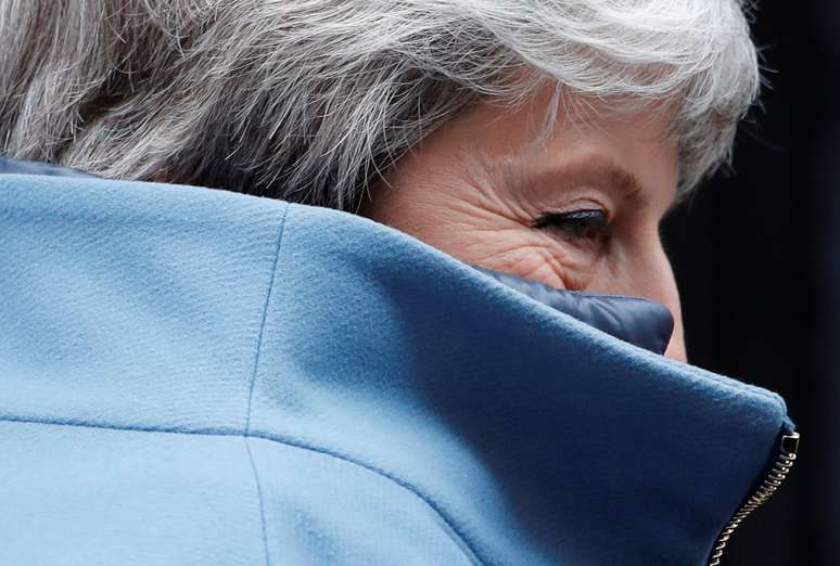 Premiê britânica, Theresa May 
27/03/2019
REUTERS/Alkis Konstantinidis