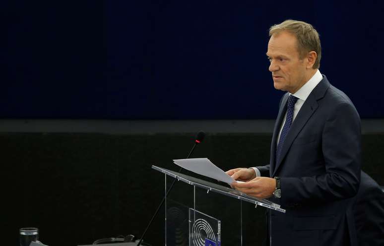 Presidente do Conselho Europeu, Donald Tusk
27/03/2019
REUTERS/Vincent Kessler