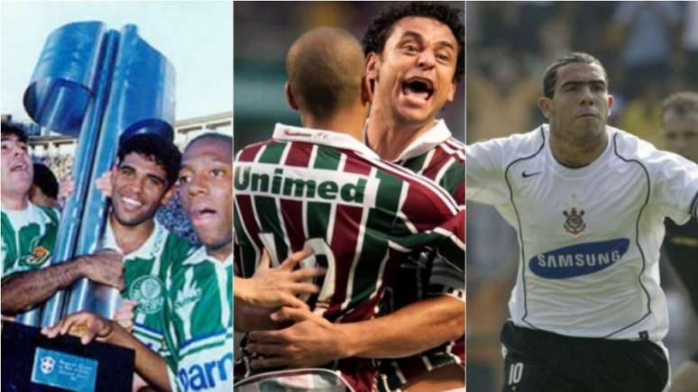 Confira parcerias entre clubes brasileiros e empresas com grandes aportes financeiros (Foto: Montagem/Lancepress!)