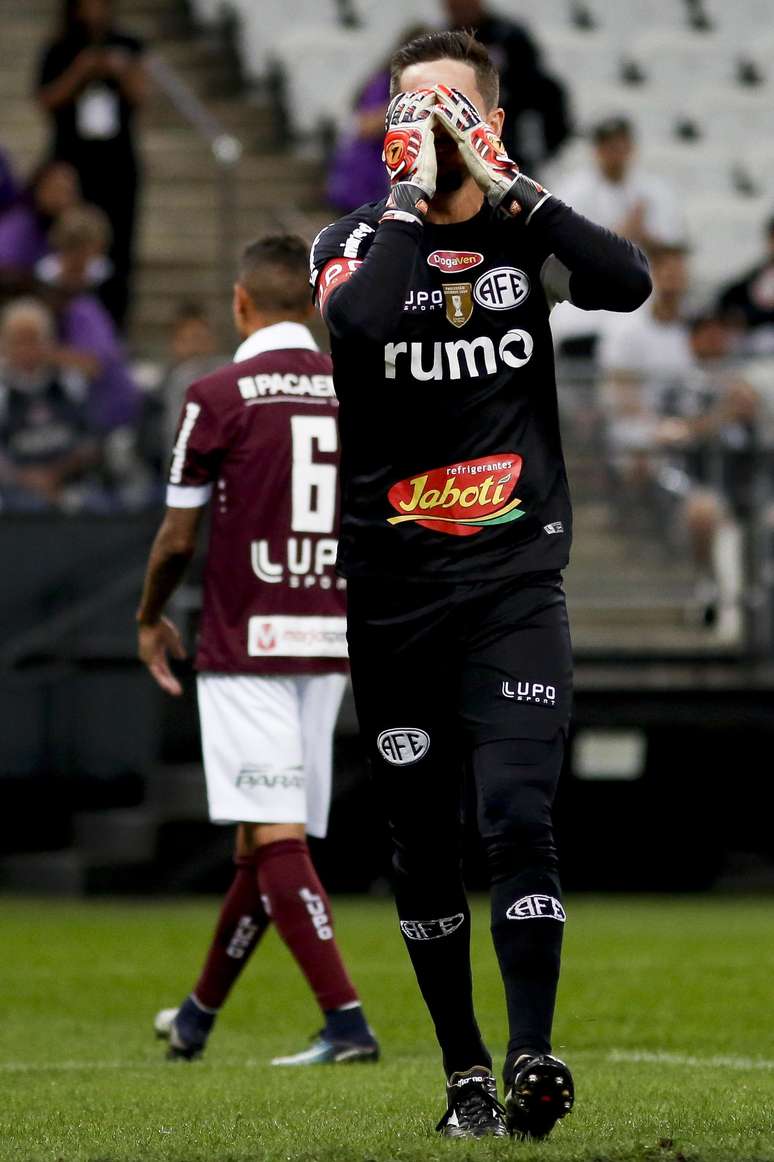 Tadeu durante o jogo entre Corinthians e Ferroviária realizado no Arena Corinthians, Zona Leste de São Paulo. A partida é a segunda válida pelas Quartas de Final do Paulistão 2019.