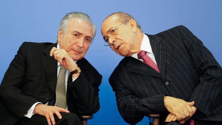 O ex-ministro Eliseu Padilha (dir) foi denunciado junto com Temer no inquérito do 'quadrilhão'