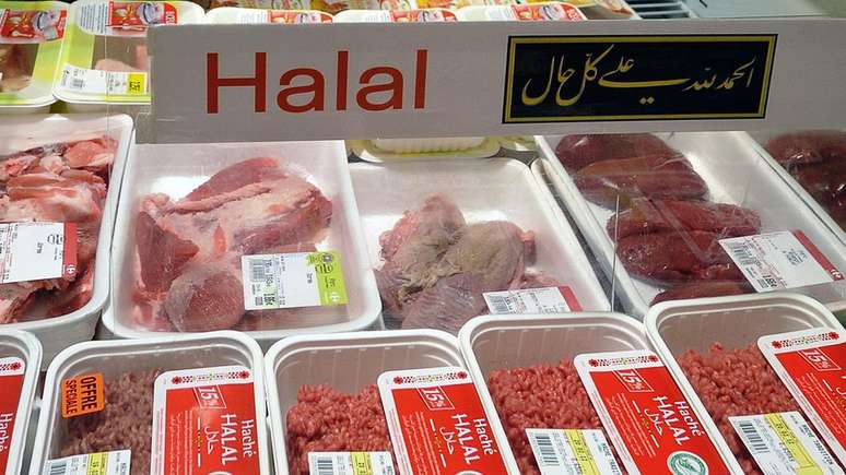 A carne halal segue as regras de abate do Islã