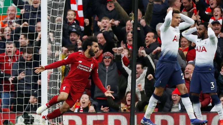 Salah foi decisivo para a vitória dos Reds (Foto: Divulgação/Premier League)