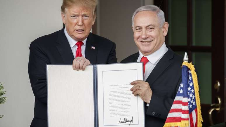 Em mais um aceno a Israel, o governo de Donald Trump reconheceu a soberania do país sobre as Colinas de Golã, cuja ocupação é considerada ilegal pela ONU