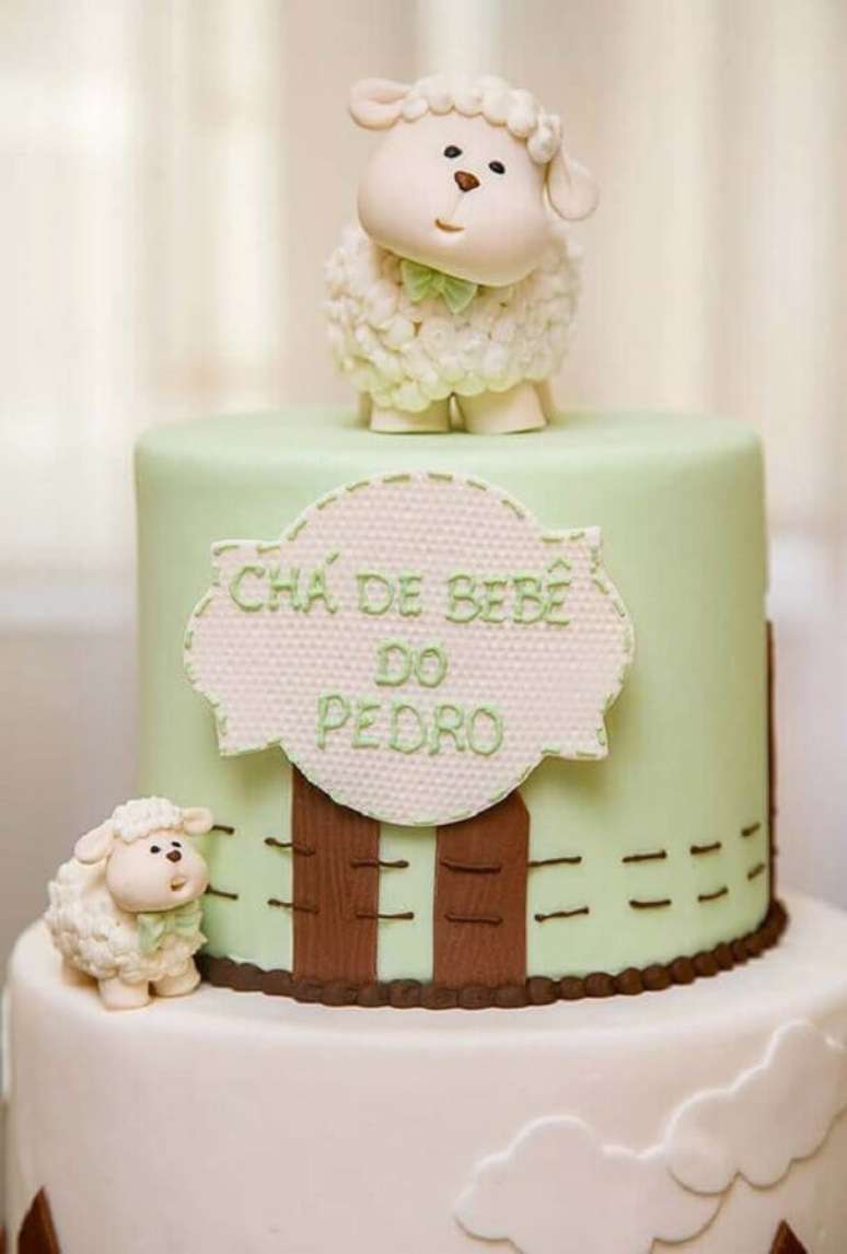 55. Bolos decorados infantil para festa de chá de bebê – Foto: Gestação Bebê
