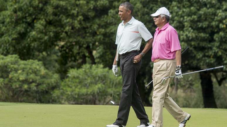 Najib Razak e Barack Obama eram parceiros de golfe