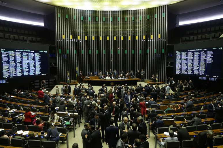 O plenário da Câmara dos Deputados