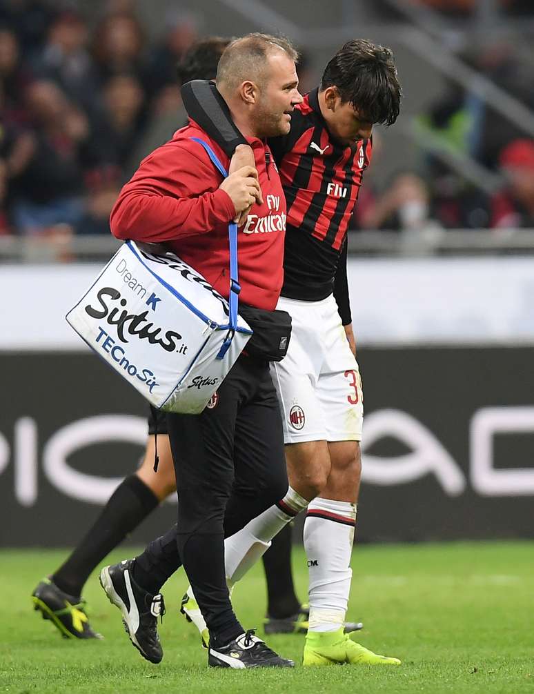 Paquetá se machucou durante o empate entre Milan e Udinese
