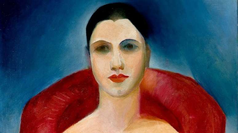 Autorretrato de Tarsila do Amaral; pintora traduziu, com seu trabalho, o contexto cultural de sua época e meio | Imagem: Reprodução