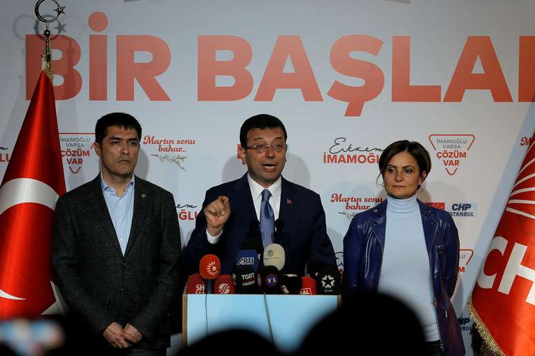 Ekrem Imamoglu, candidato a prefeito de Istambul pelo Partido Republicano do Povo (CHP), de oposição
31/03/2019
REUTERS/Huseyin Aldemir