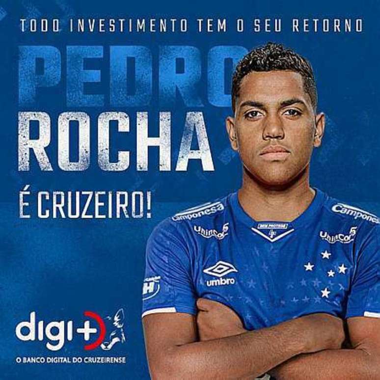 Pedro Rocha é anunciado pelo Cruzeiro