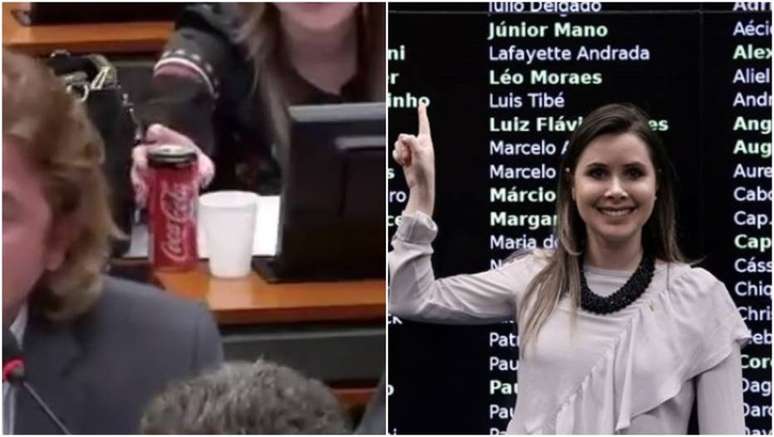 Deputada Caroline de Toni &eacute; acusada por usu&aacute;rios do Twitter de 'fazer propaganda' para a Coca na TV C&acirc;mara