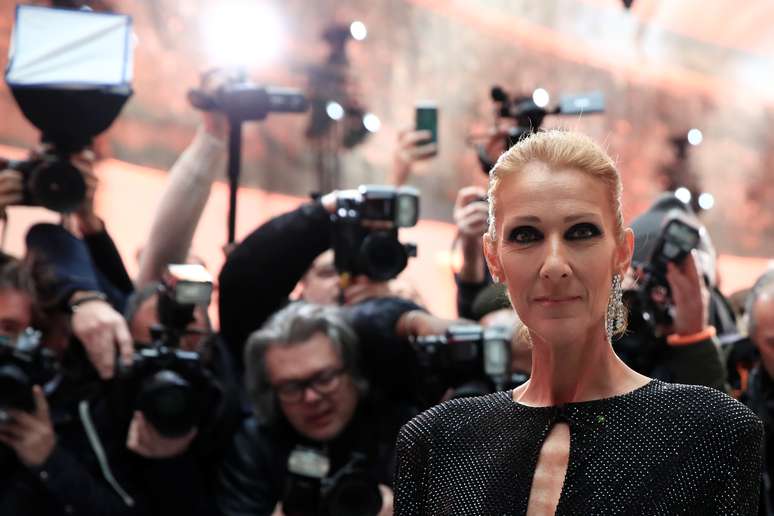 Cantora C&eacute;line Dion em evento de moda do estilista Alexandre Vauthier, em Paris 22/1/2019 REUTERS/Gonzalo Fuentes