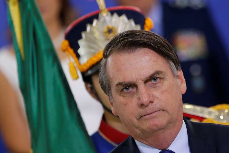 Bolsonaro, em evvento em Brasília 5/4/2019 REUTERS/Adriano Machado