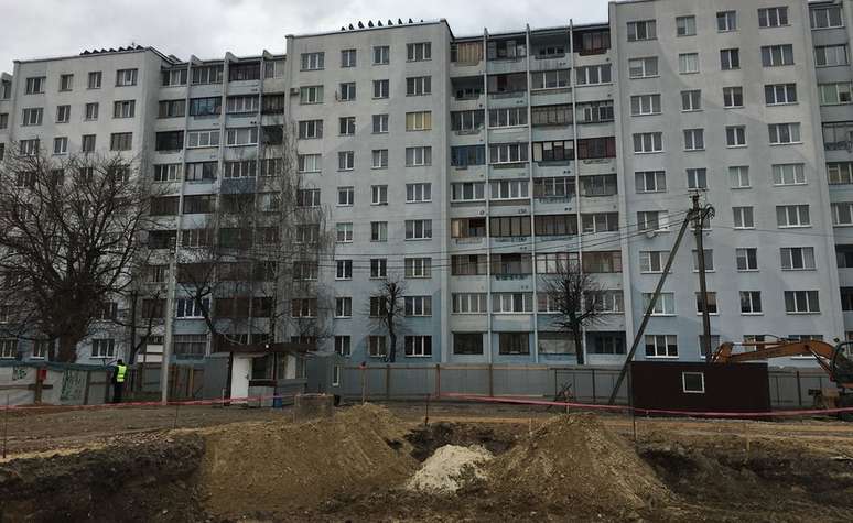 Restos humanos foram encontrados durante constru&ccedil;&atilde;o de bloco de apartamentos
