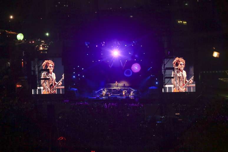 Show do cantor e músico norte-americano Lenny Kravitz no segundo dia do festival Lollapalooza Brasil 2019, no Autódromo de Interlagos, na zona sul da capital paulista, neste sábado (6)